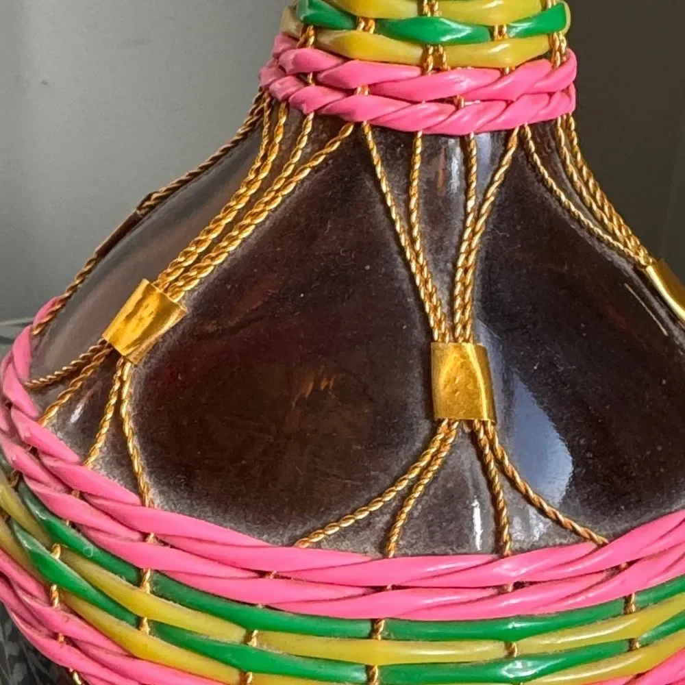 Vintage Scoubidou Bottle